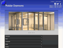 Tablet Screenshot of modularcleanrooms.com